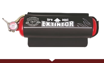 Funda de Cuero Ecológico para Matafuego 1 kg Largo